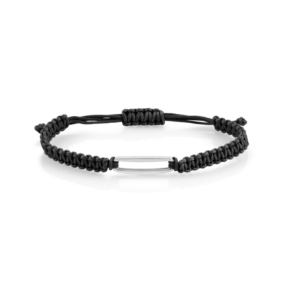 Vennskapsarmbånd Stål Sort