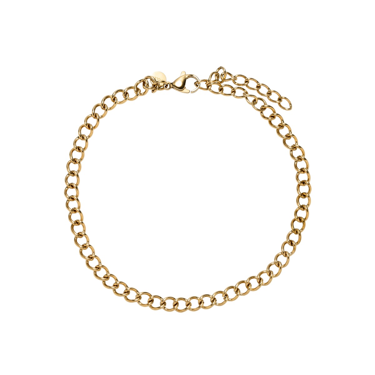 Ankelkjede Gullfarget Stål