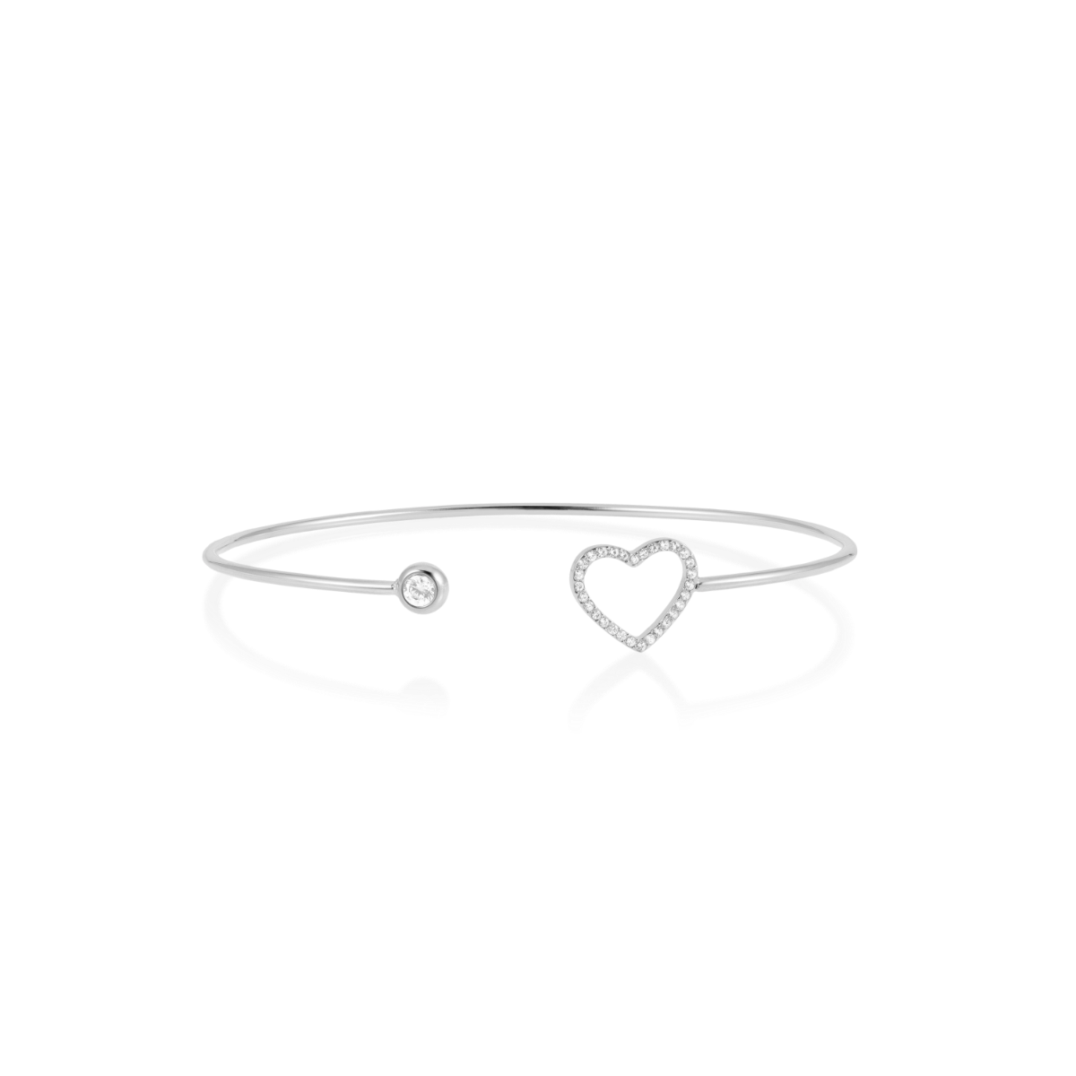 LUCY Armring Hjerte Stål