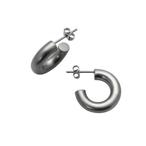 VIBEKE Øreringer Stål