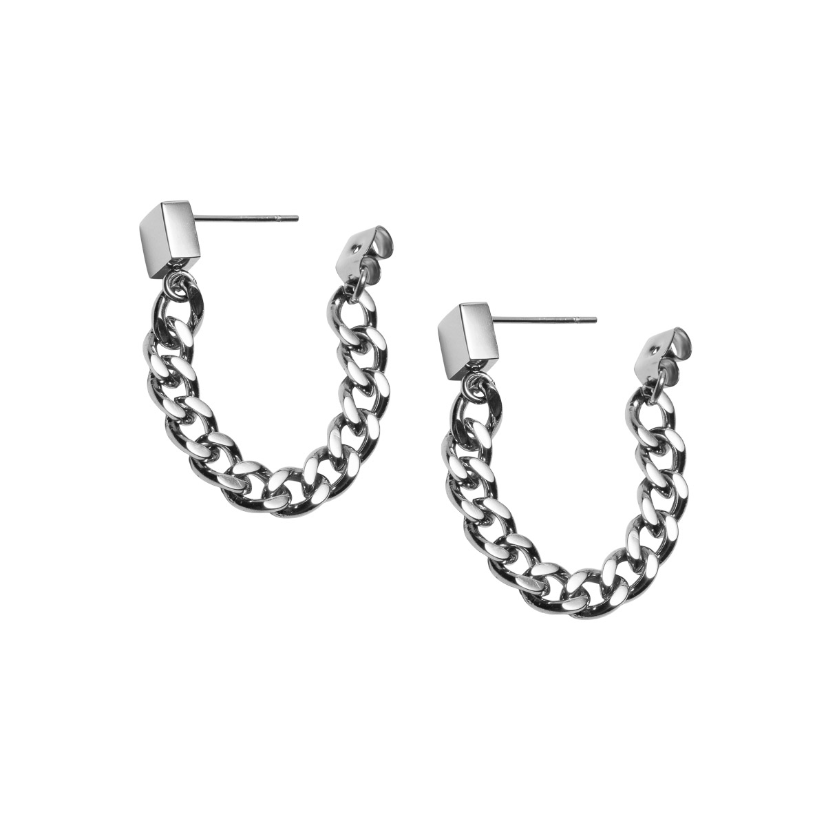 TINA Øreringer Stål