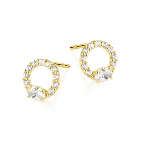 SISSEL Øredobber 375 Gult Gull