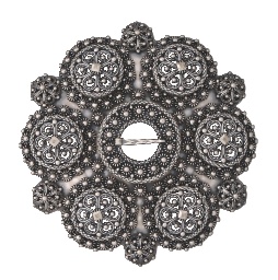 Bolesølje til Telemarksbunad i oksidert sølv