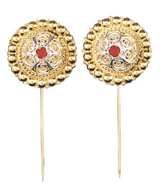 borenåler, forg./hvit m. rød