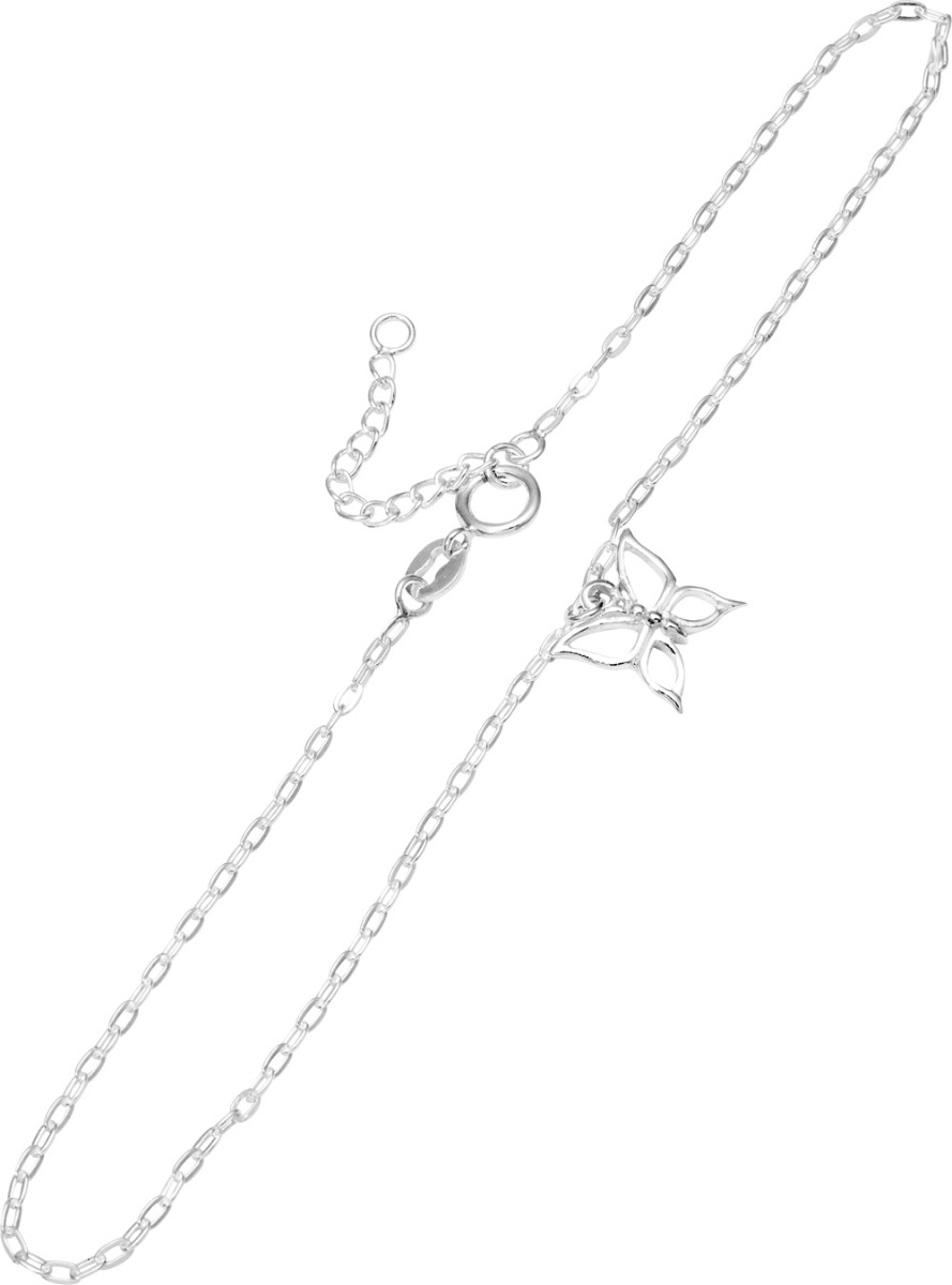 Ankelkjede Sommerfugl Sølv 
