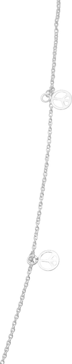 Ankelkjede Peace Sølv 