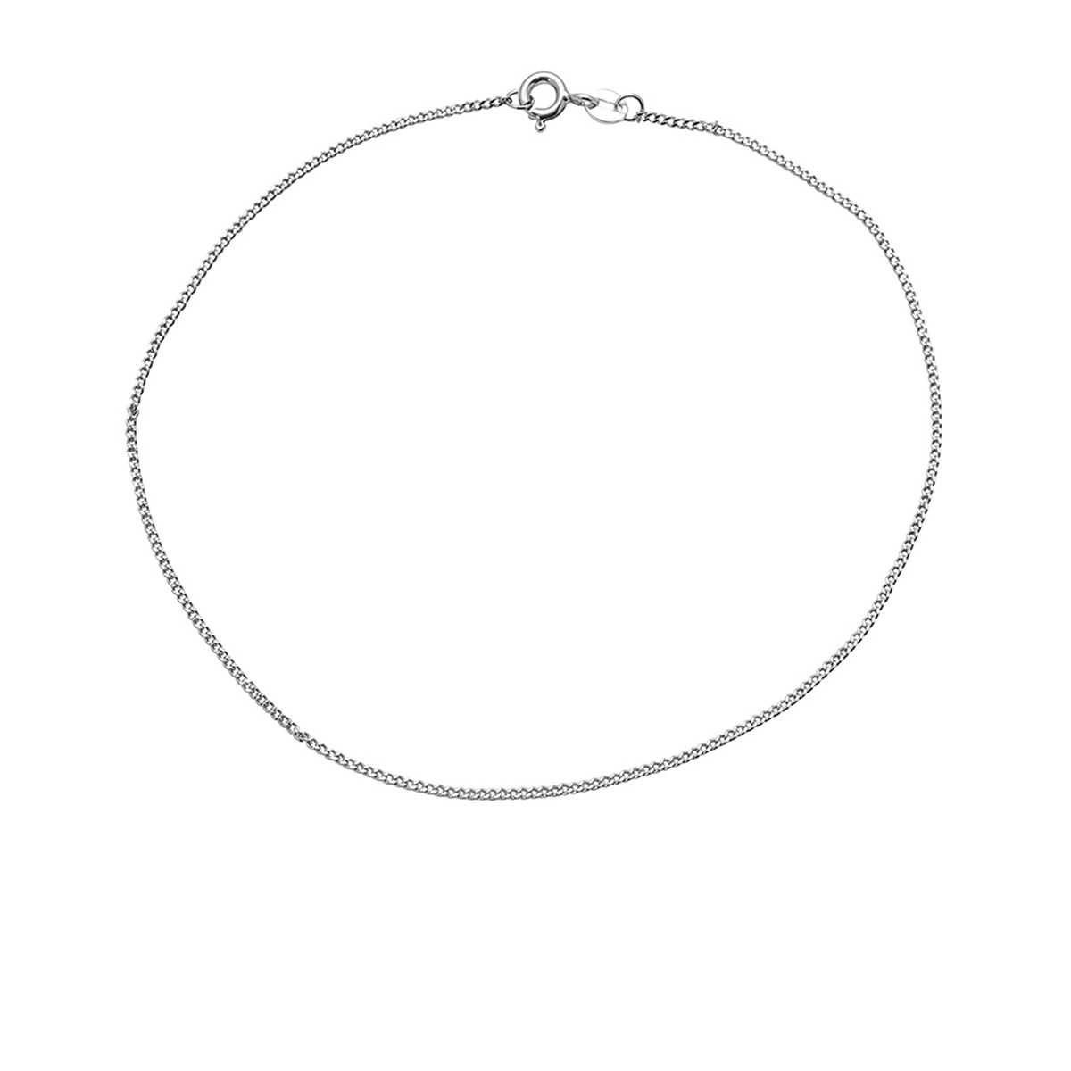 Ankelkjede Sølv Enkelt 