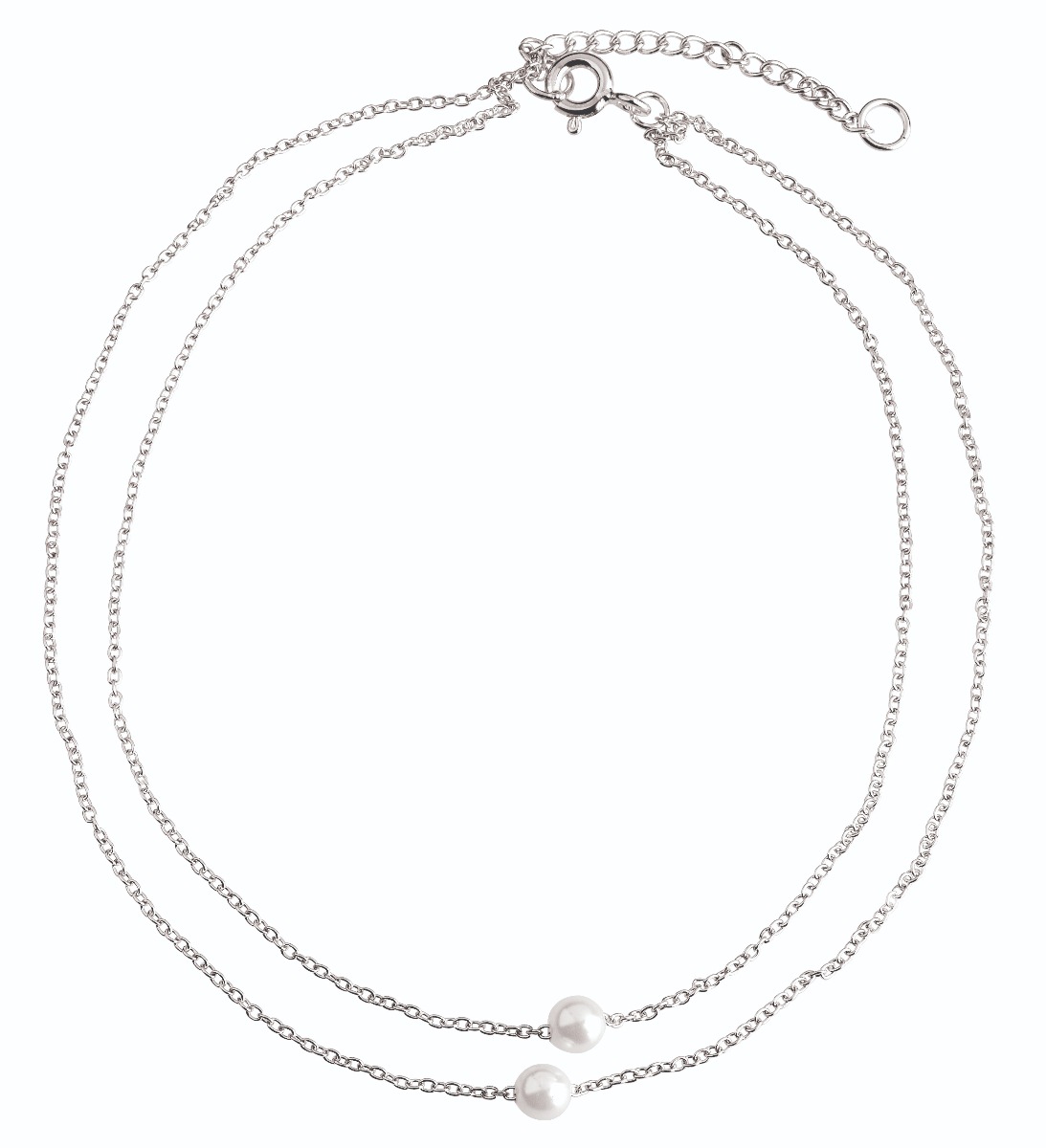 Ankelkjede Perle Dobbel