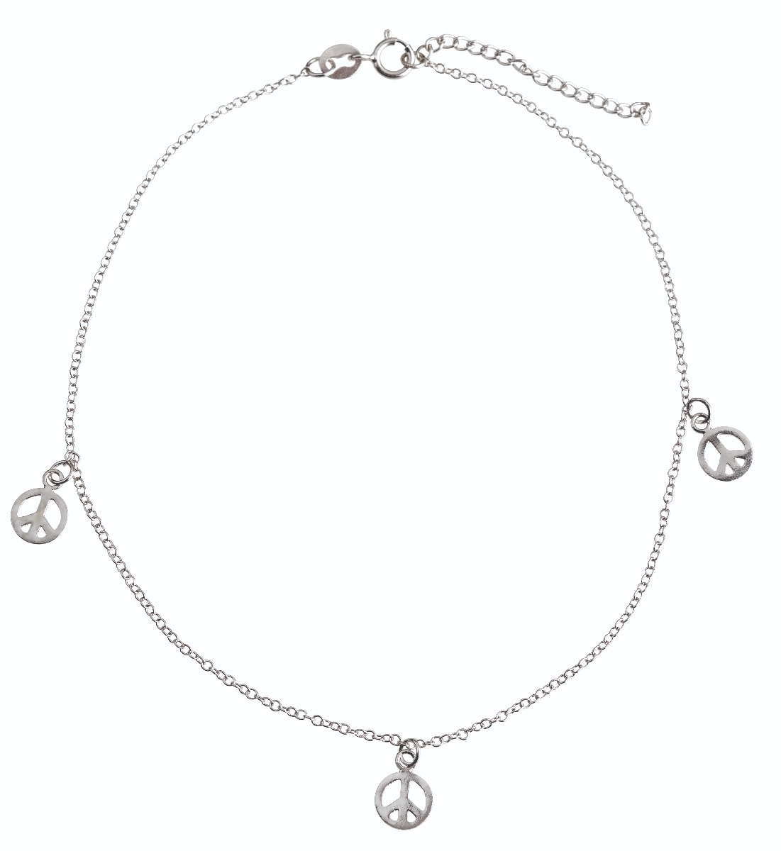 Ankelkjede Peace Sølv