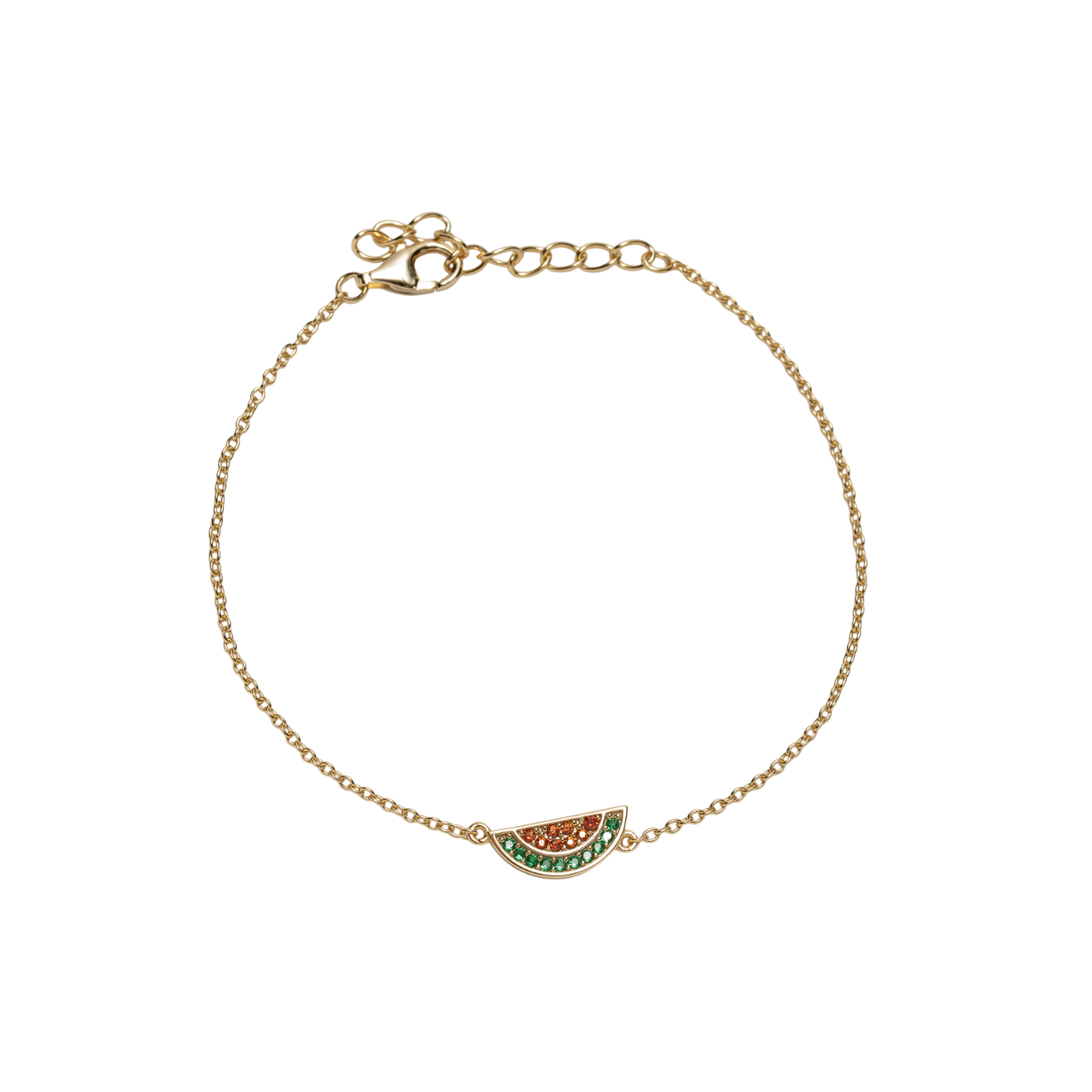 Armbånd Vannmelon 925 Forgylt Sølv