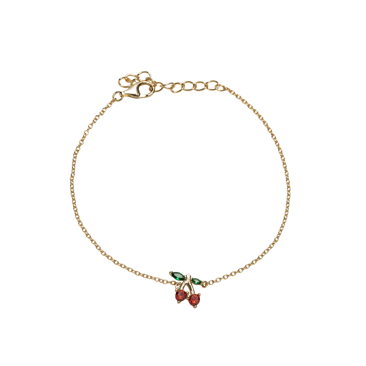 Armbånd Kirsebær 925 Forgylt Sølv