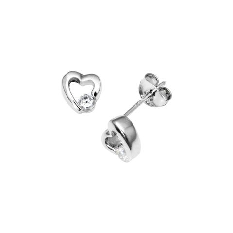 Øredobber Sølv Hjerte