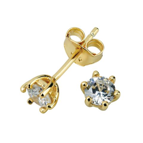 Øredobber 925 Forgylt Sølv