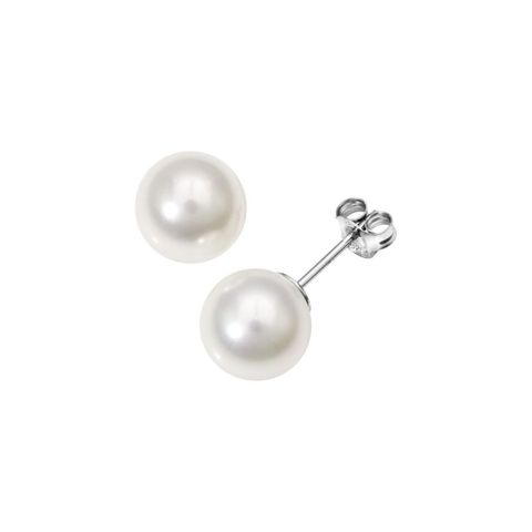 Øredobber Perle 925 Sølv 10 mm