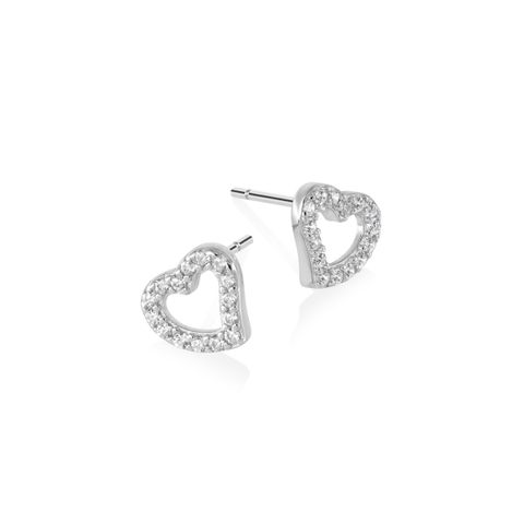 Øredobber Hjerter 925 Sølv