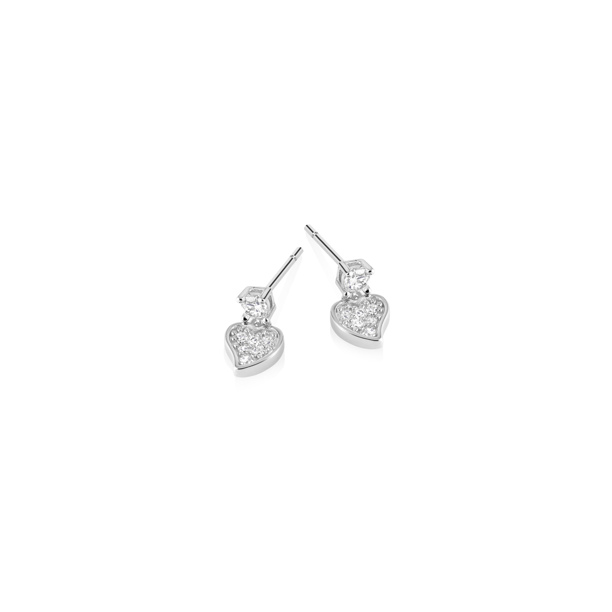Øredobber Hjerter 925 Sølv