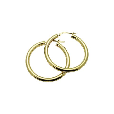 Øreringer 925 Forgylt Sølv