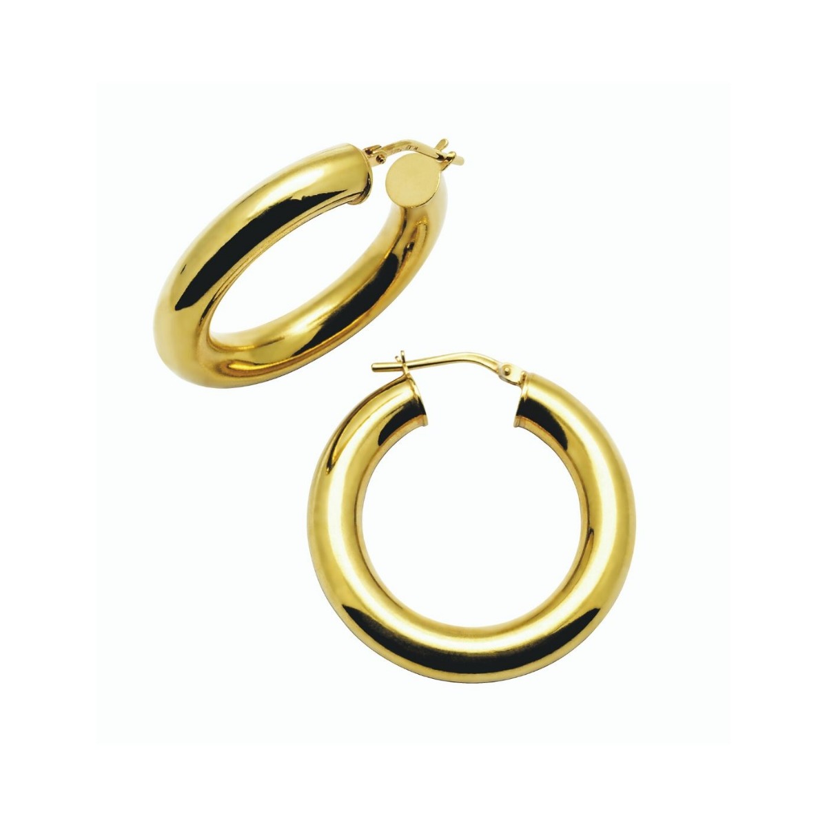 Øreringer 925 Forgylt Sølv 20 mm