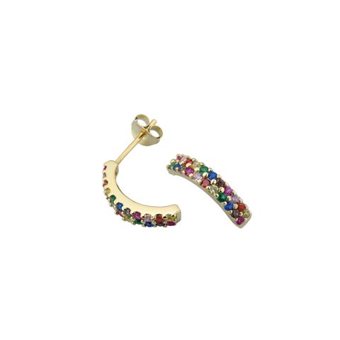 Øredobber Rainbow Gullforgylt Sølv