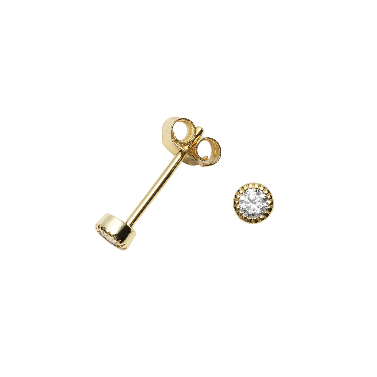 Øredobber 925 Forgylt Sølv