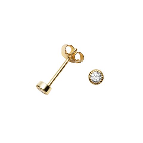 Øredobber 925 Forgylt Sølv