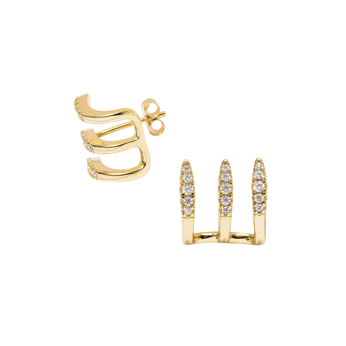 Øredobber 925 Forgylt Sølv