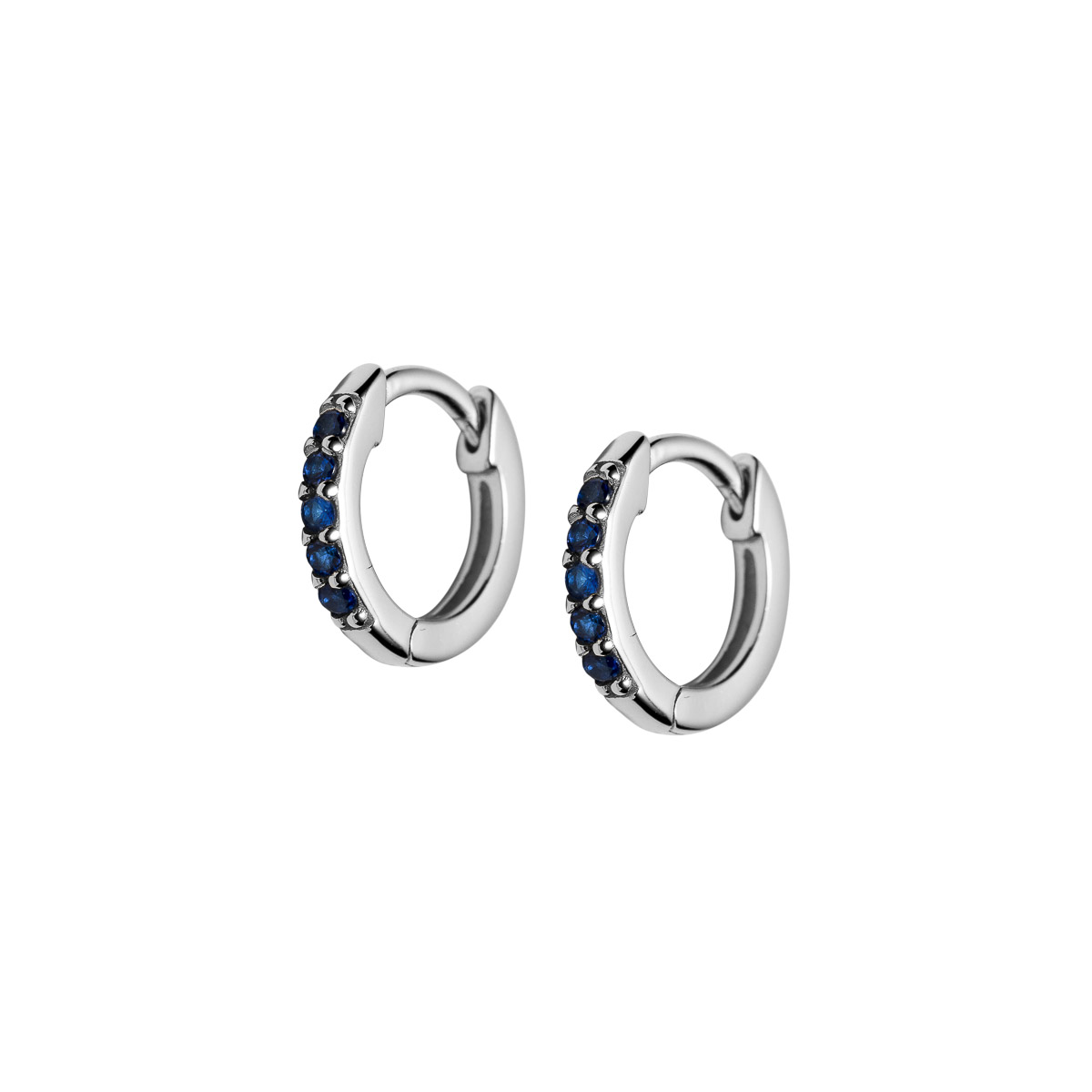 Øreringer 925 Sølv Blå