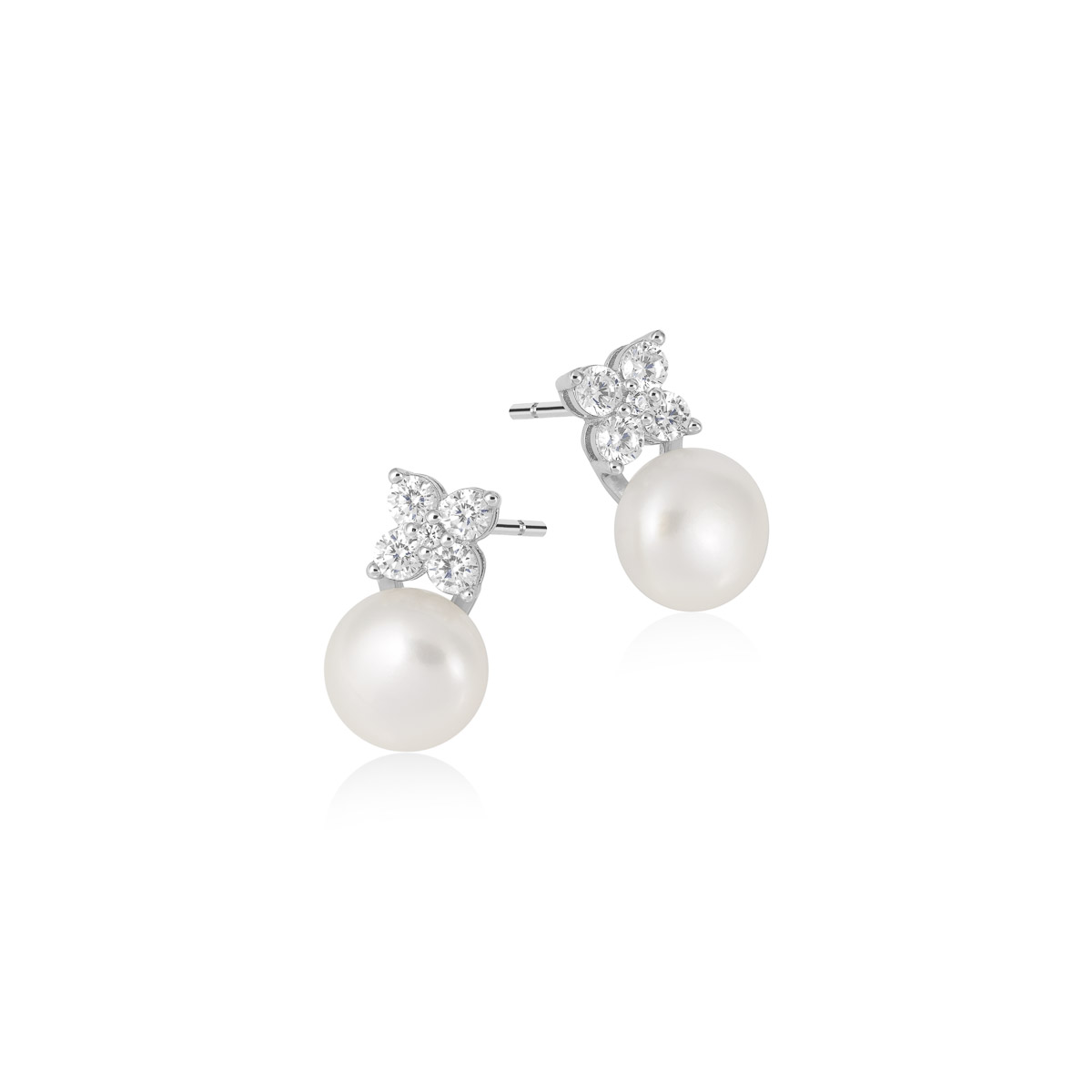 Øredobber Ferskvannsperle 925 Sølv