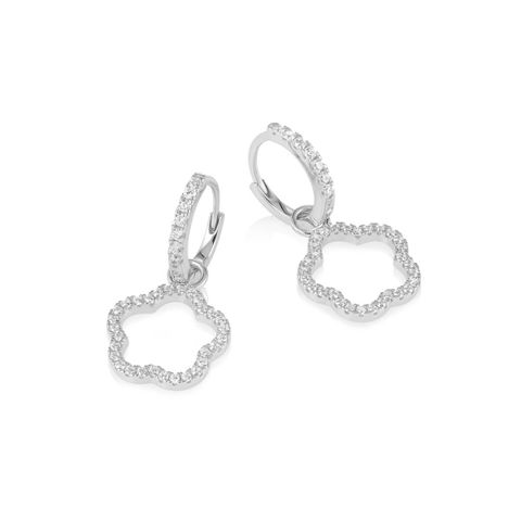 Øreringer Blomst 925 Sølv