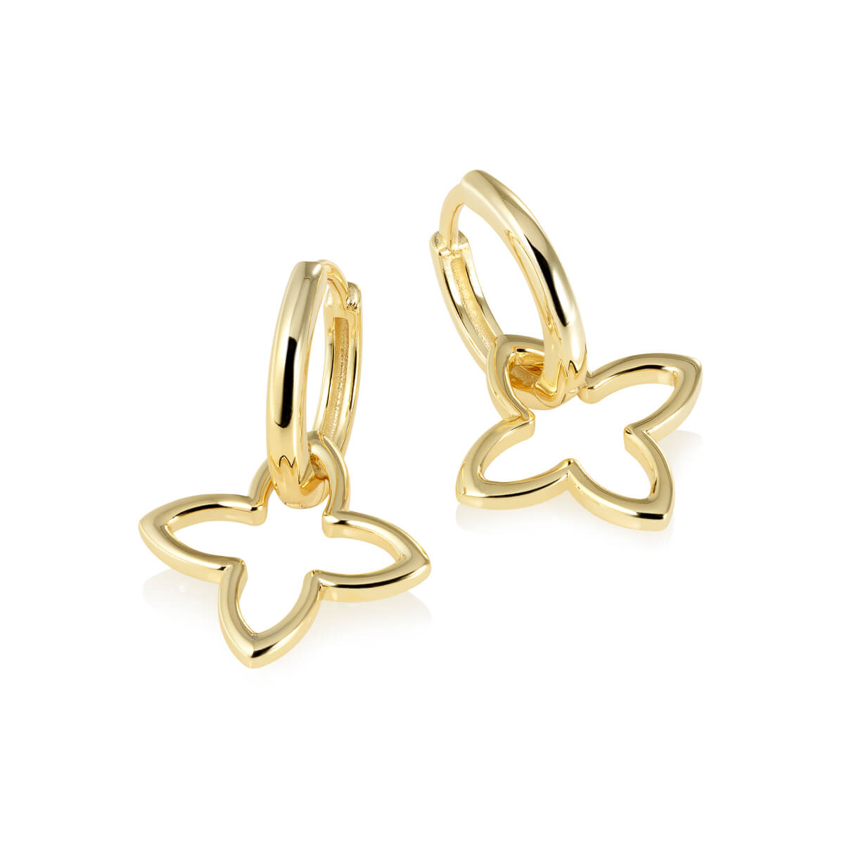 Øreringer 925 Forgylt Sølv