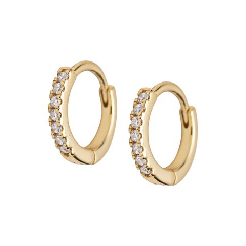 Øreringer 925 Forgylt Sølv