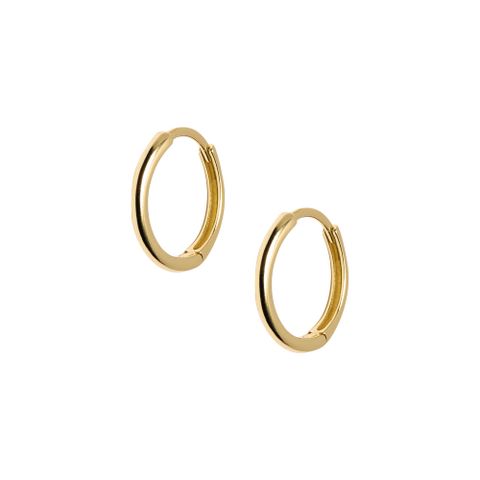 Øreringer 925 Forgylt Sølv