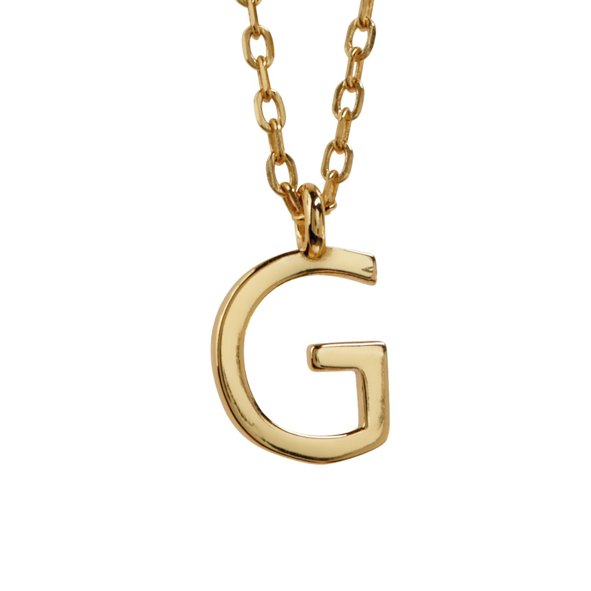 Bokstavsmykke 925 Forgylt Sølv