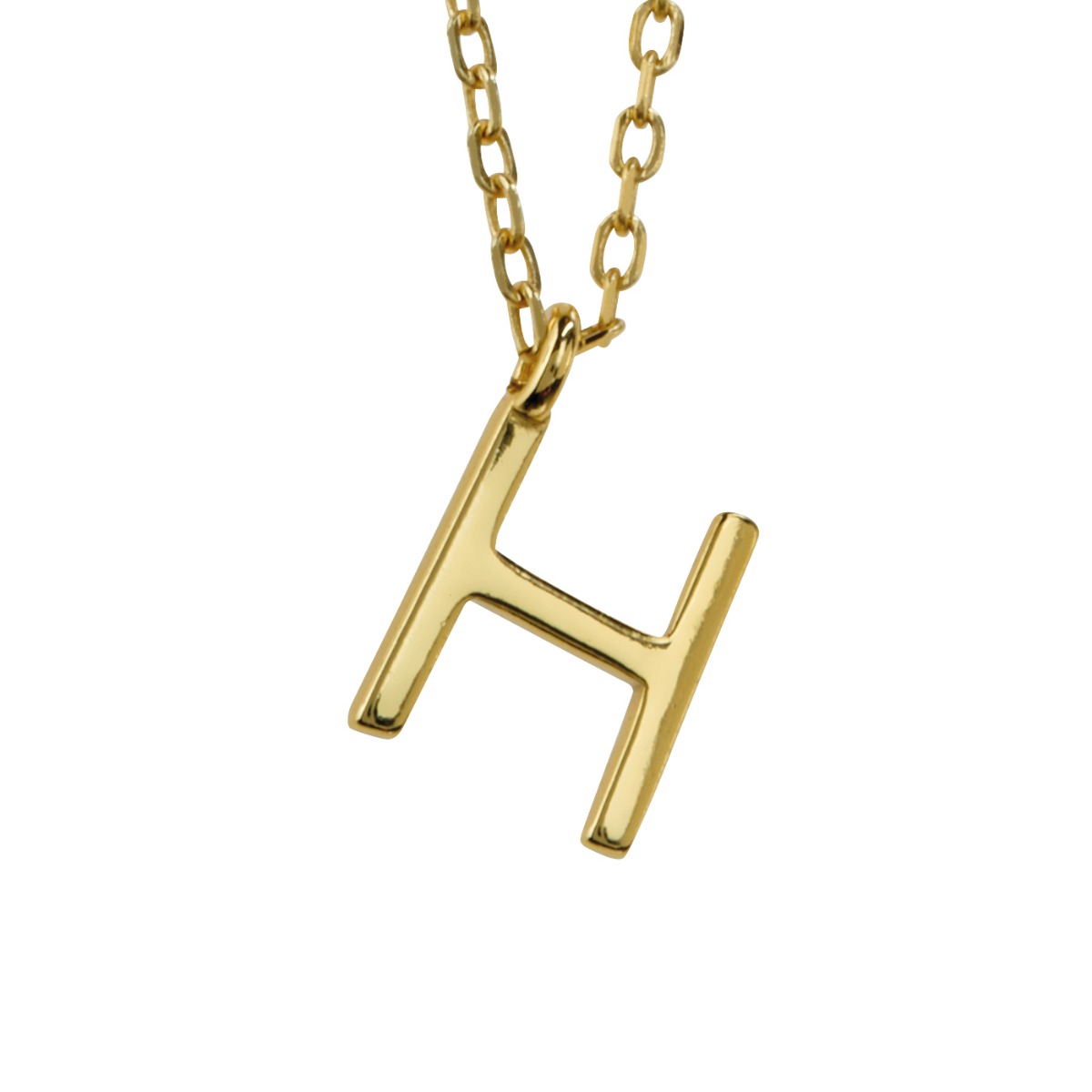 Bokstavsmykke 925 Forgylt Sølv