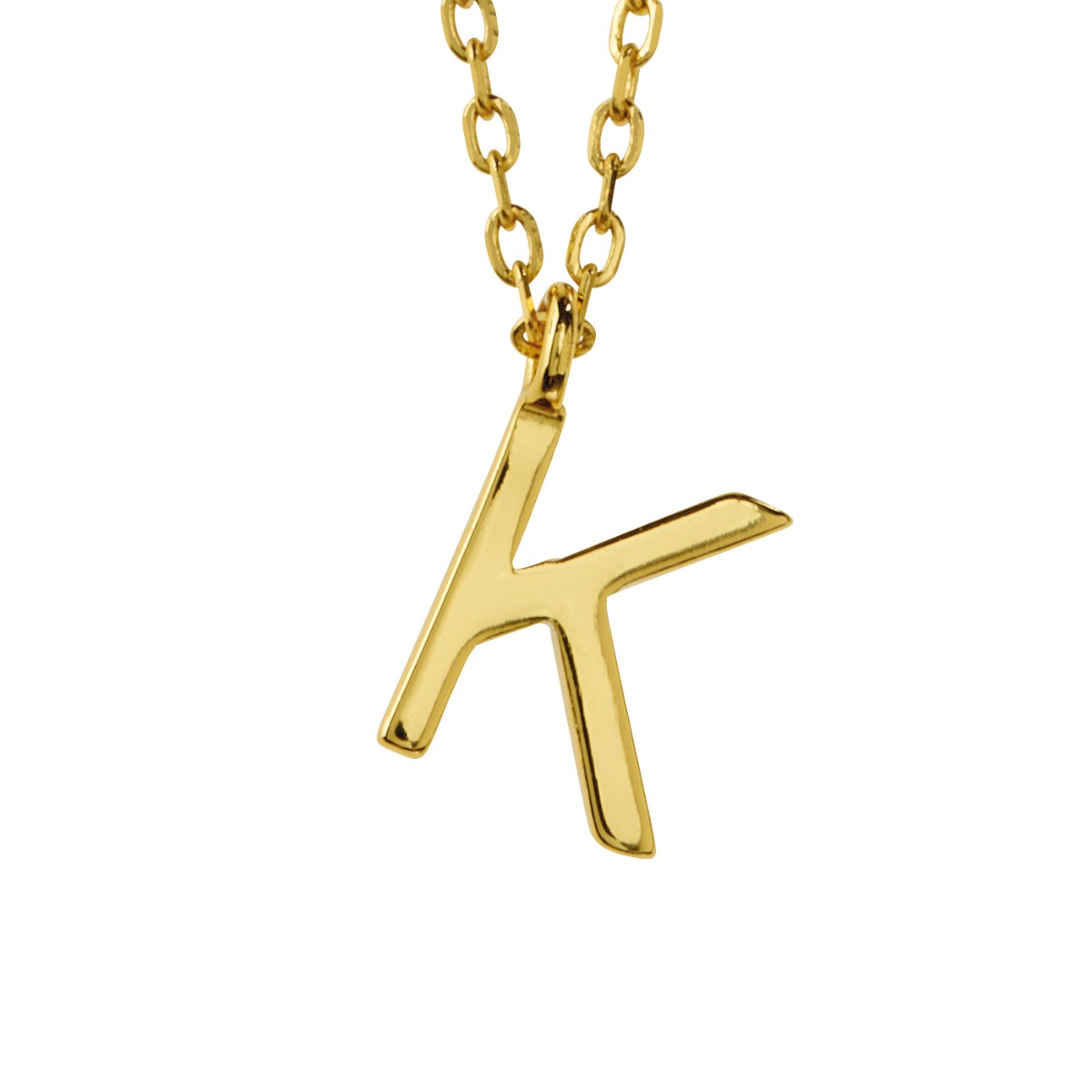 Bokstavsmykke 925 Forgylt Sølv