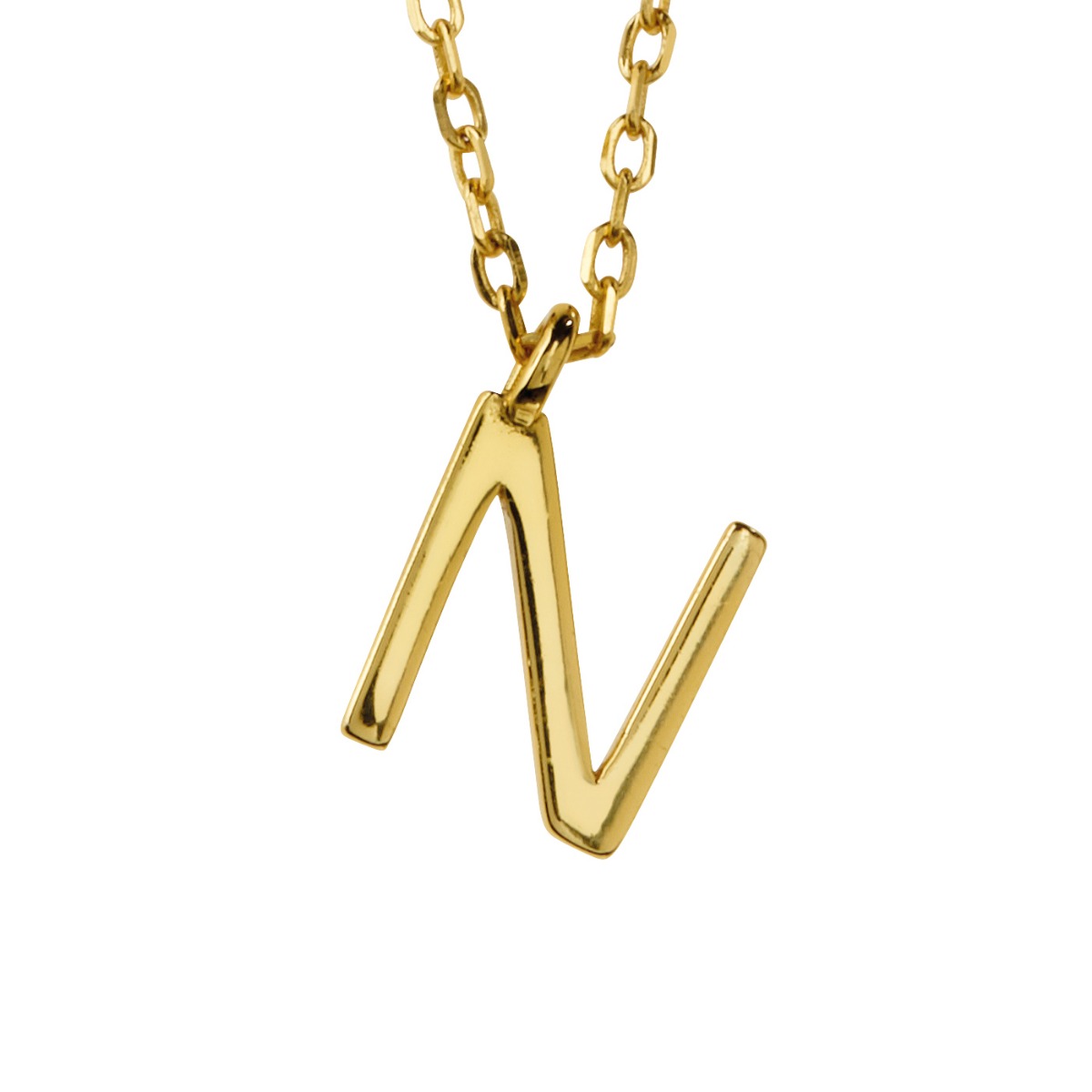 Bokstavsmykke 925 Forgylt Sølv