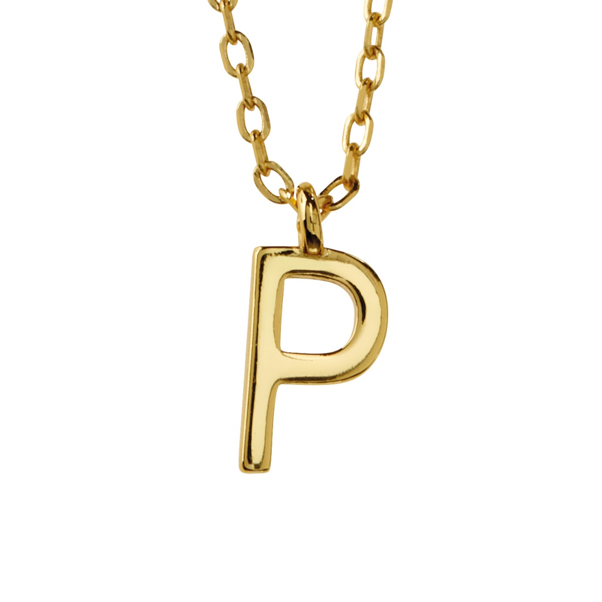 Bokstavsmykke 925 Forgylt Sølv