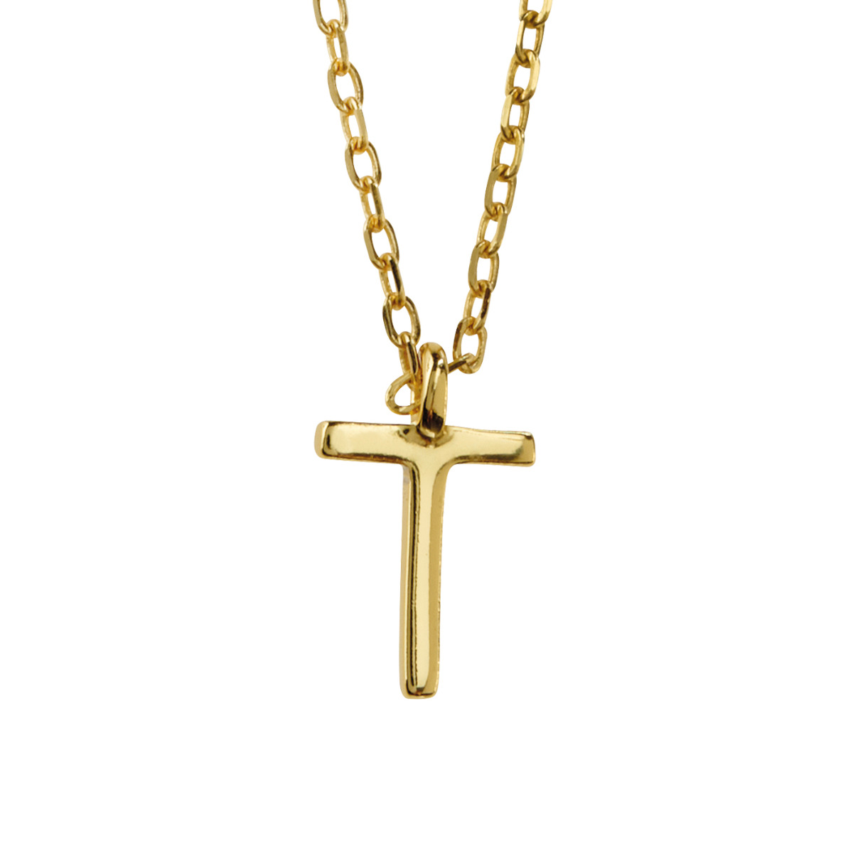 Bokstavsmykke 925 Forgylt Sølv