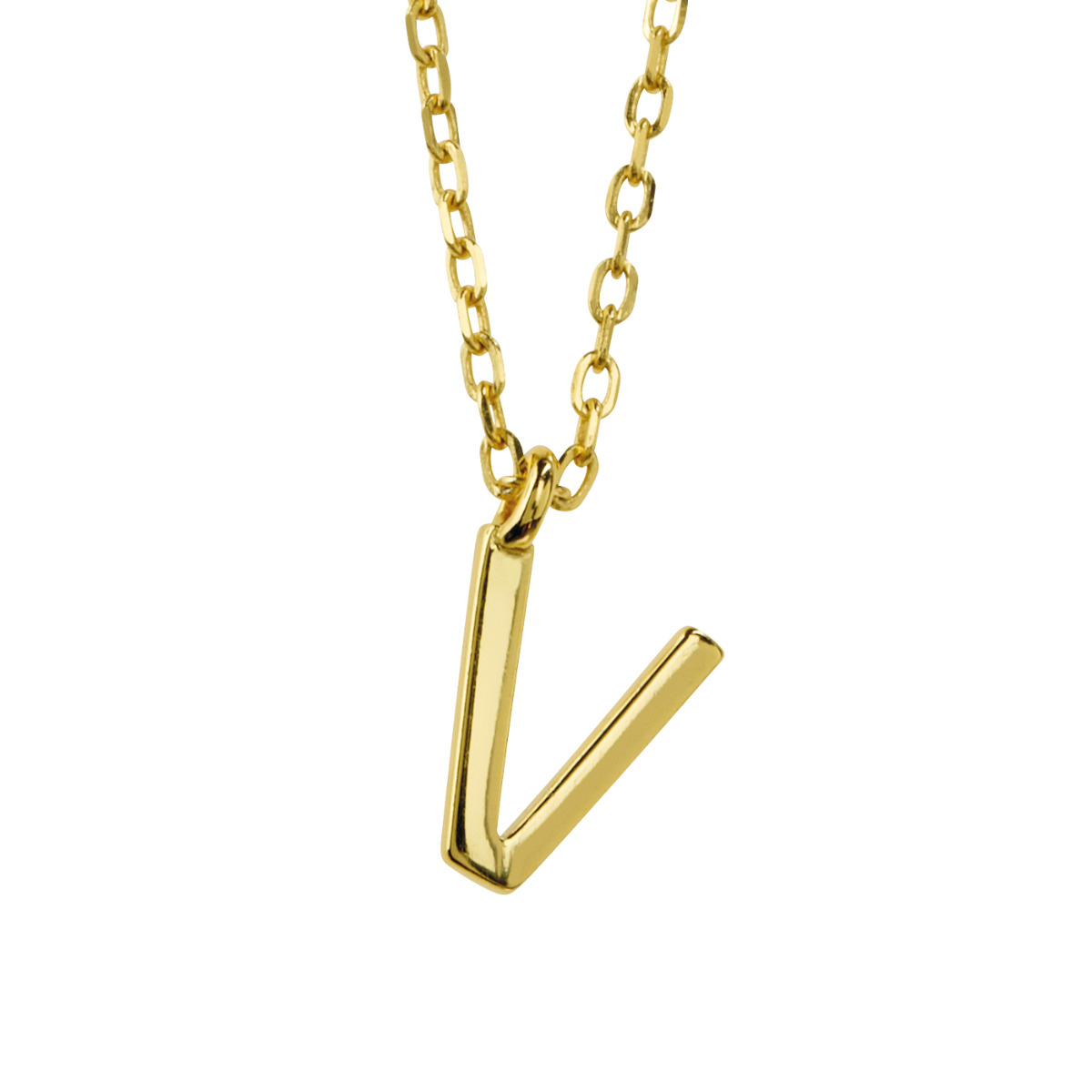 Bokstavsmykke 925 Forgylt Sølv