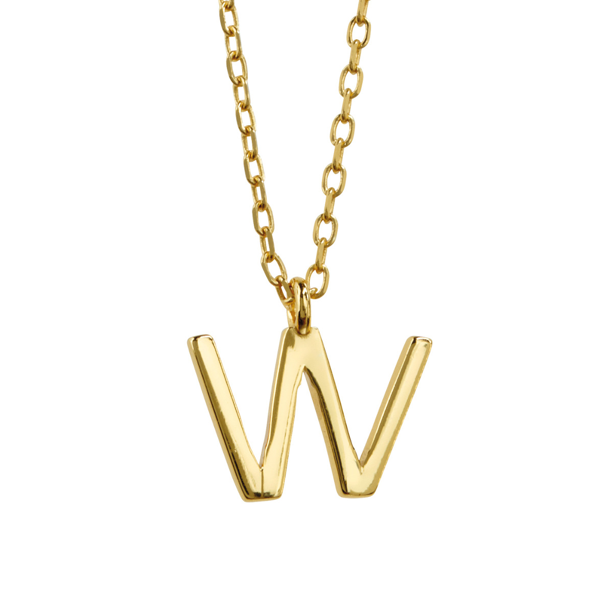 Bokstavsmykke 925 Forgylt Sølv