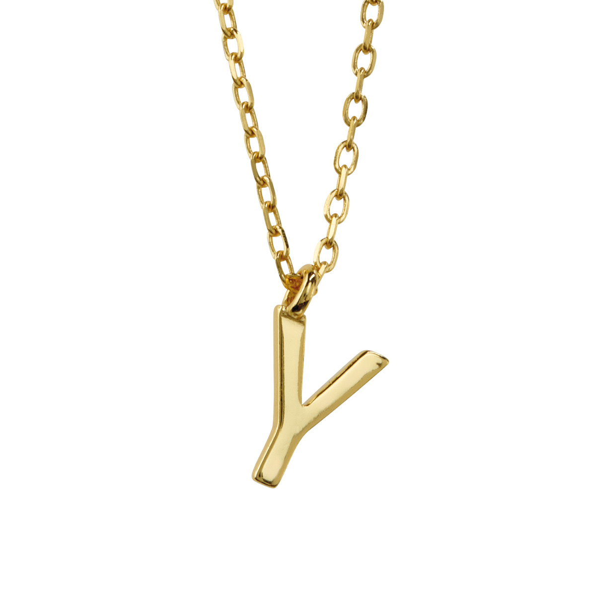 Bokstavsmykke 925 Forgylt Sølv