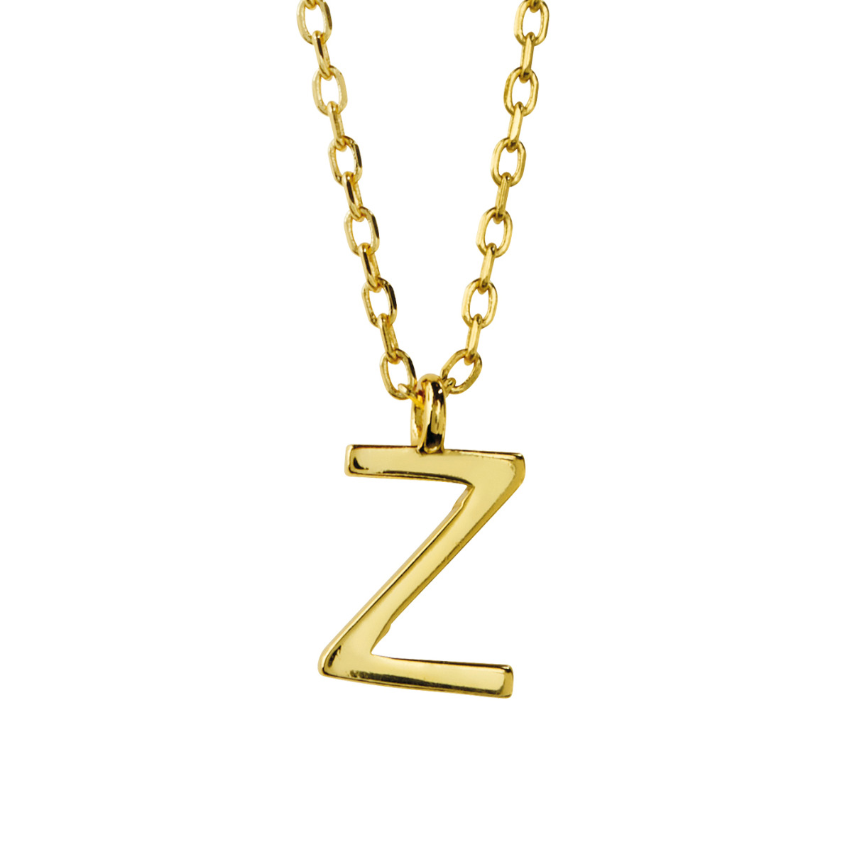 Bokstavsmykke 925 Forgylt Sølv