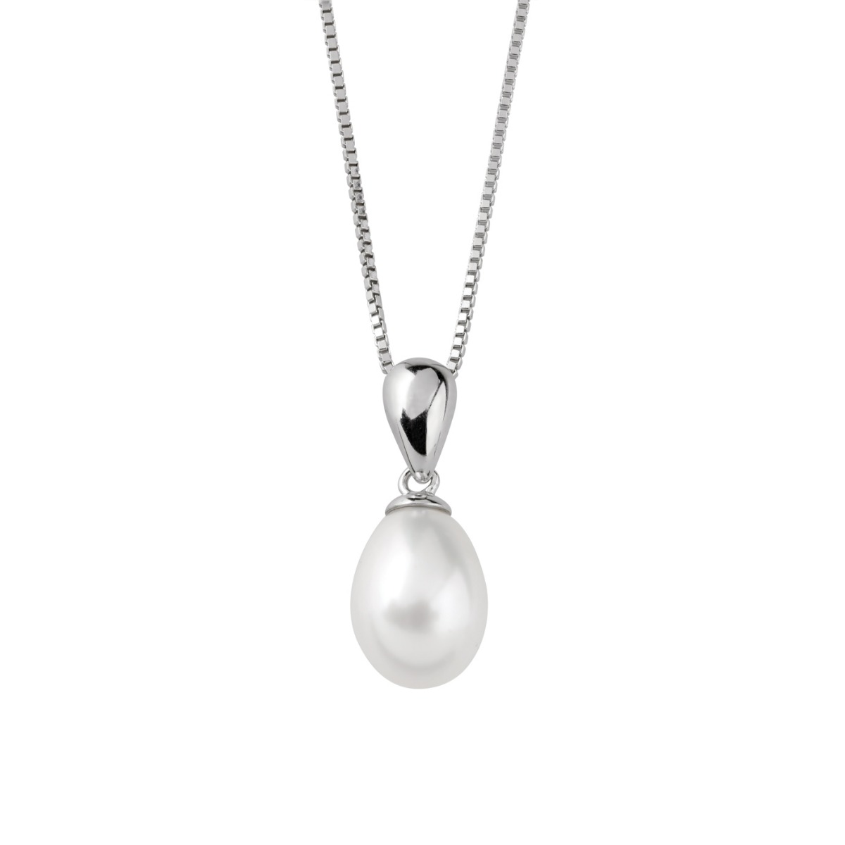 Halssmykke Ferskvannsperle 925 Sølv