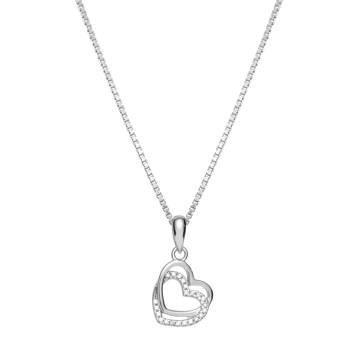 Halssmykke Hjerte 925 Sølv