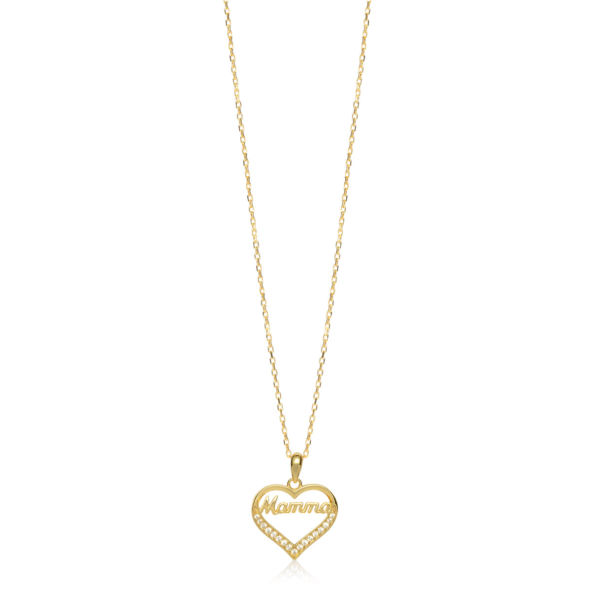 Halssmykke Mamma 925 Forgylt Sølv