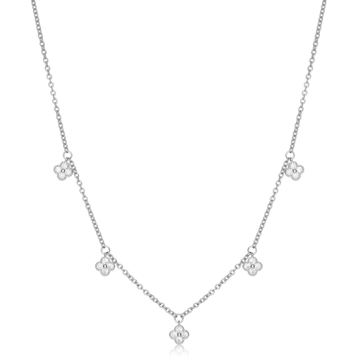 Halskjede Kløver 925 Sølv