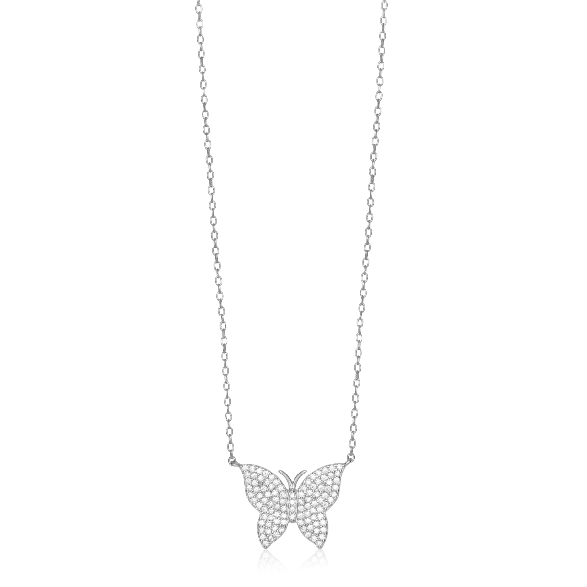 Halssmykke Sommerfugl 925 Sølv