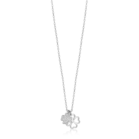 Halssmykke Kløver 925 Sølv