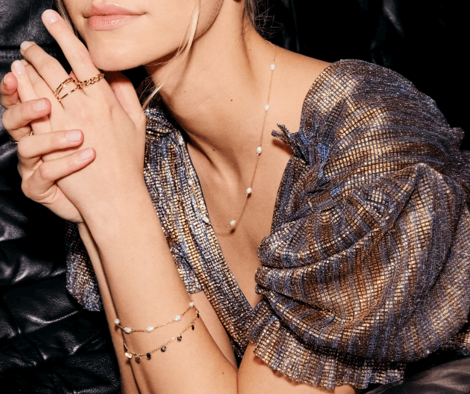 ANDRINE Armbånd 375 Gult Gull