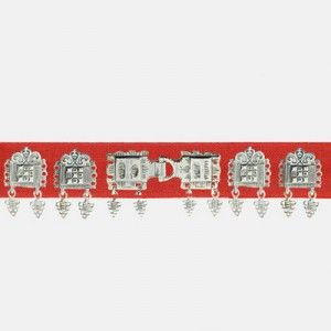 Bunadsbelte rødt stnd 73 cm 92